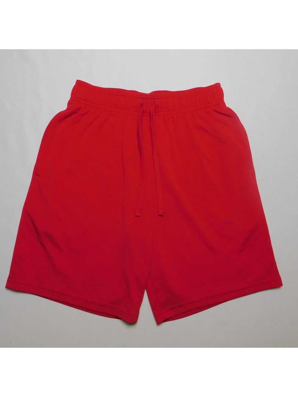 Athletic Works Mens Shorts Size Small S 28-30 Red Mesh Gym Running Basketball